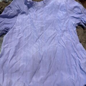 Women's Lavender Short-Sleeve Blouse